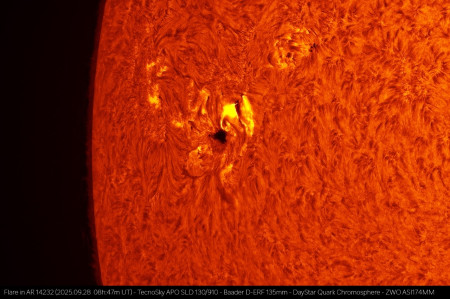 Flare in AR14232_HA_20250928_0847